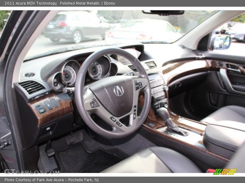 Polished Metal Metallic / Ebony 2011 Acura MDX Technology