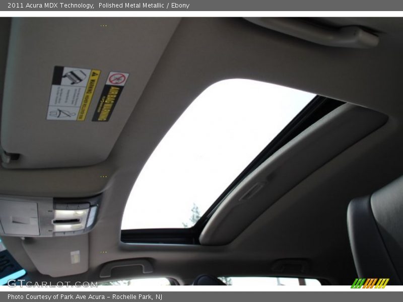Polished Metal Metallic / Ebony 2011 Acura MDX Technology