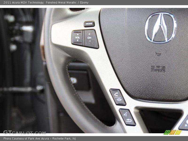 Polished Metal Metallic / Ebony 2011 Acura MDX Technology