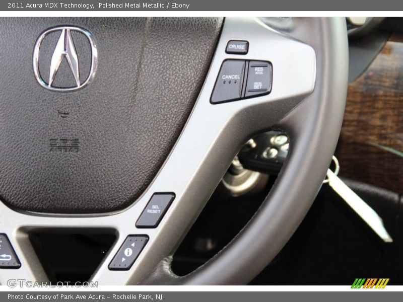 Polished Metal Metallic / Ebony 2011 Acura MDX Technology