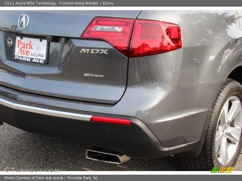 Polished Metal Metallic / Ebony 2011 Acura MDX Technology