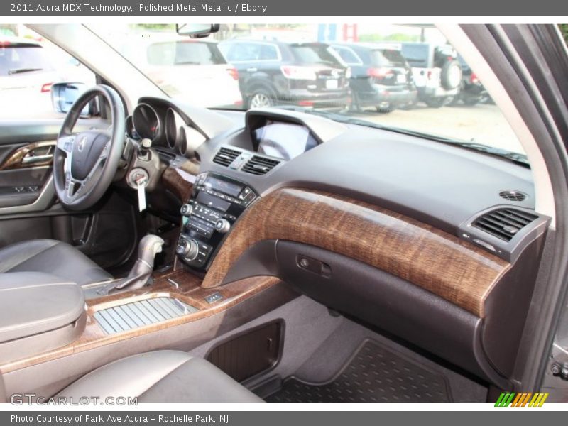Polished Metal Metallic / Ebony 2011 Acura MDX Technology