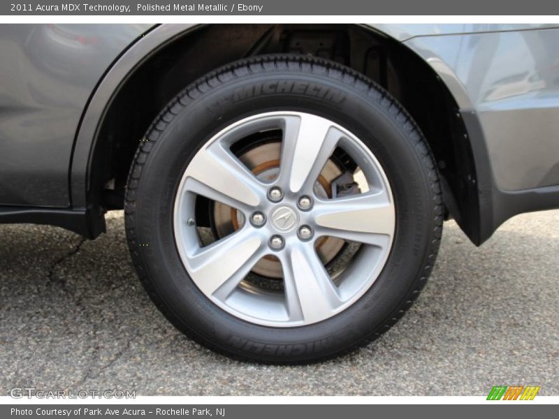 Polished Metal Metallic / Ebony 2011 Acura MDX Technology