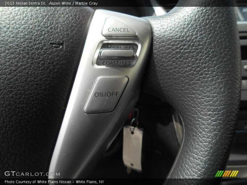 Aspen White / Marble Gray 2013 Nissan Sentra SV