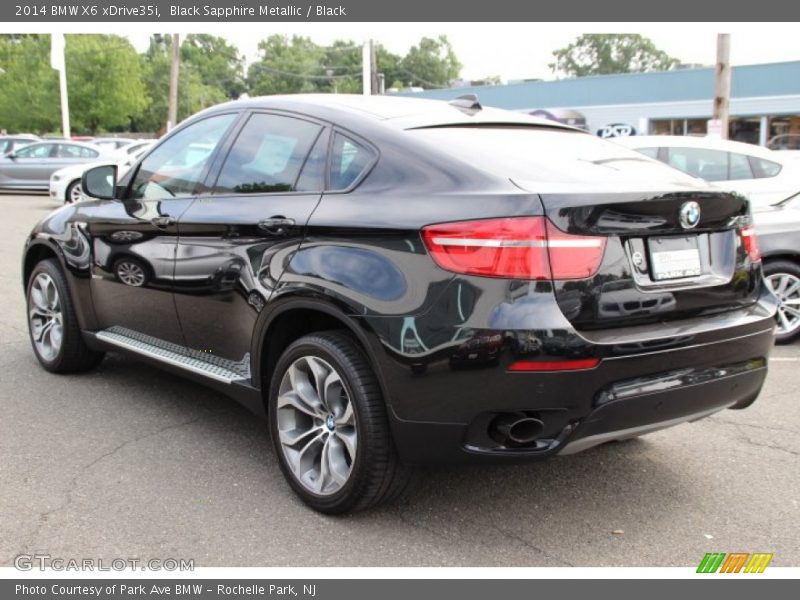 Black Sapphire Metallic / Black 2014 BMW X6 xDrive35i