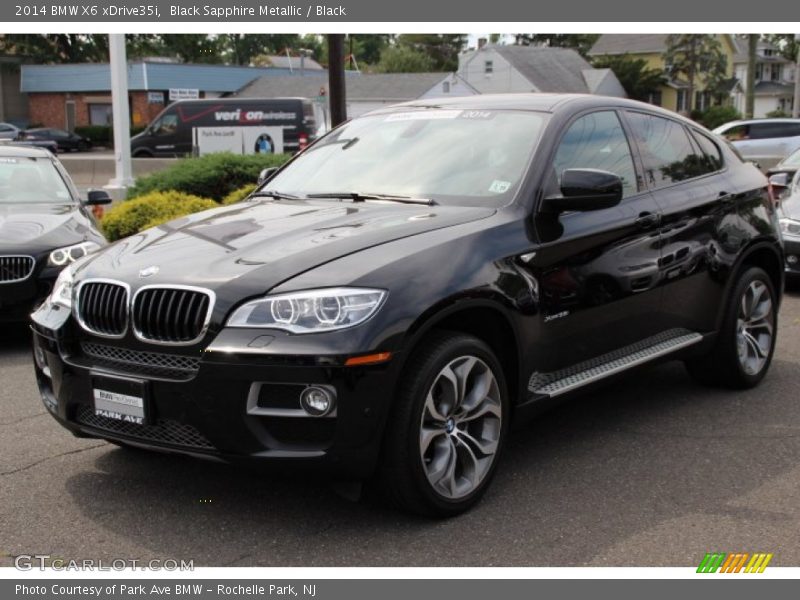 Black Sapphire Metallic / Black 2014 BMW X6 xDrive35i