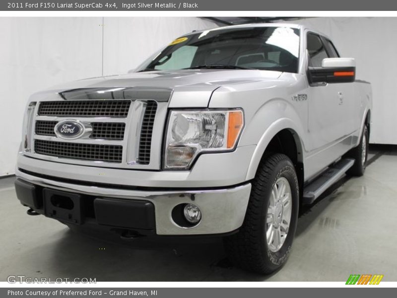 Ingot Silver Metallic / Black 2011 Ford F150 Lariat SuperCab 4x4