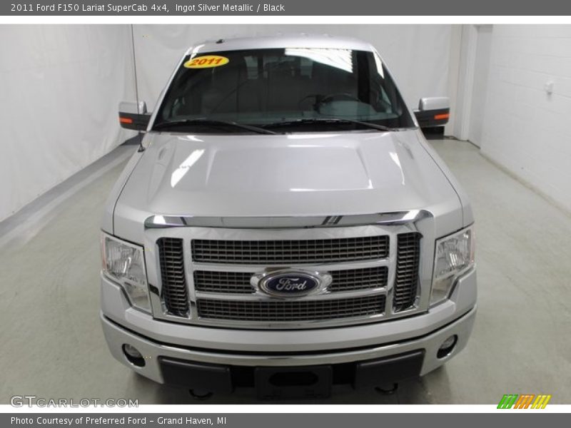 Ingot Silver Metallic / Black 2011 Ford F150 Lariat SuperCab 4x4