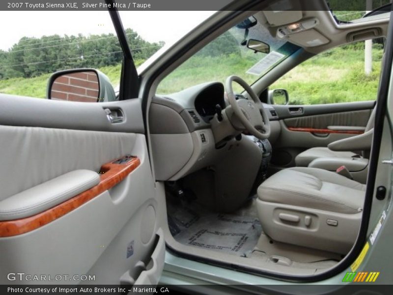 Silver Pine Mica / Taupe 2007 Toyota Sienna XLE