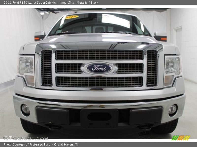 Ingot Silver Metallic / Black 2011 Ford F150 Lariat SuperCab 4x4