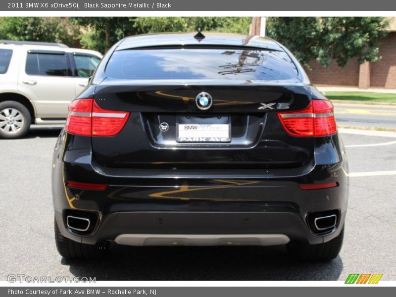 Black Sapphire Metallic / Black 2011 BMW X6 xDrive50i