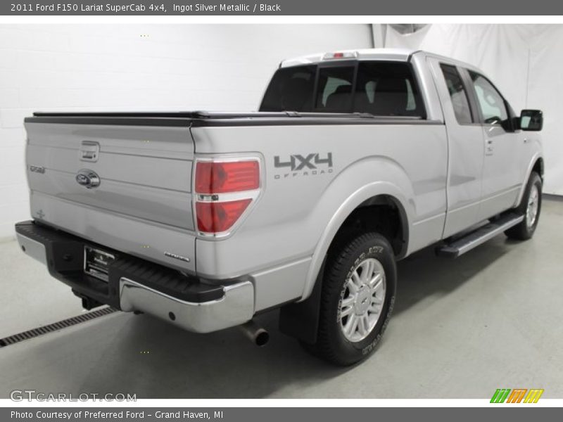 Ingot Silver Metallic / Black 2011 Ford F150 Lariat SuperCab 4x4