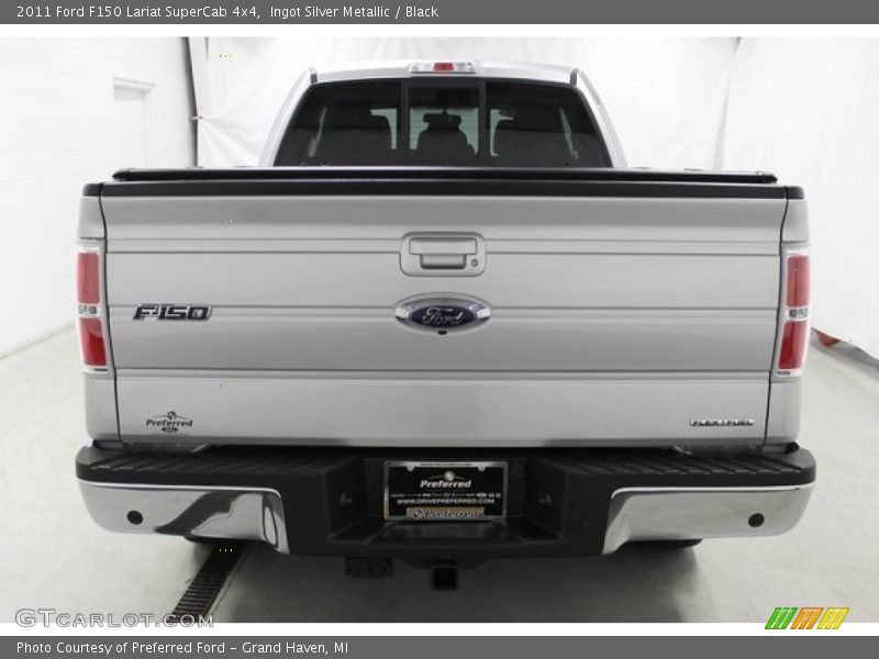Ingot Silver Metallic / Black 2011 Ford F150 Lariat SuperCab 4x4