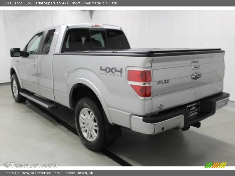 Ingot Silver Metallic / Black 2011 Ford F150 Lariat SuperCab 4x4