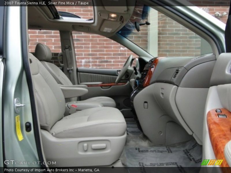 Silver Pine Mica / Taupe 2007 Toyota Sienna XLE
