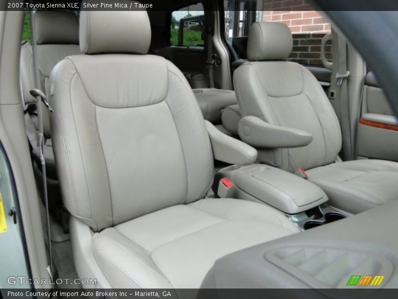 Silver Pine Mica / Taupe 2007 Toyota Sienna XLE