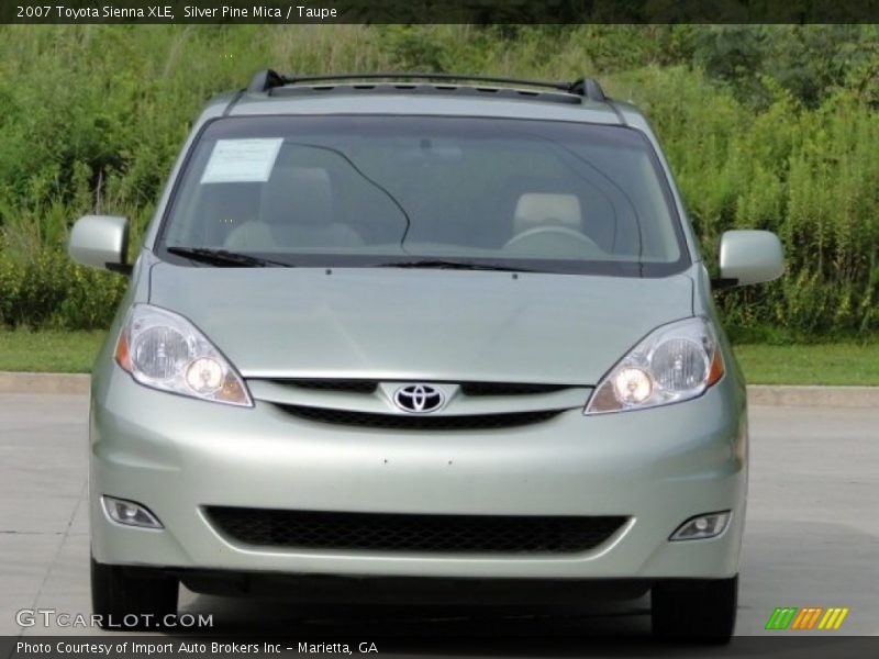 Silver Pine Mica / Taupe 2007 Toyota Sienna XLE