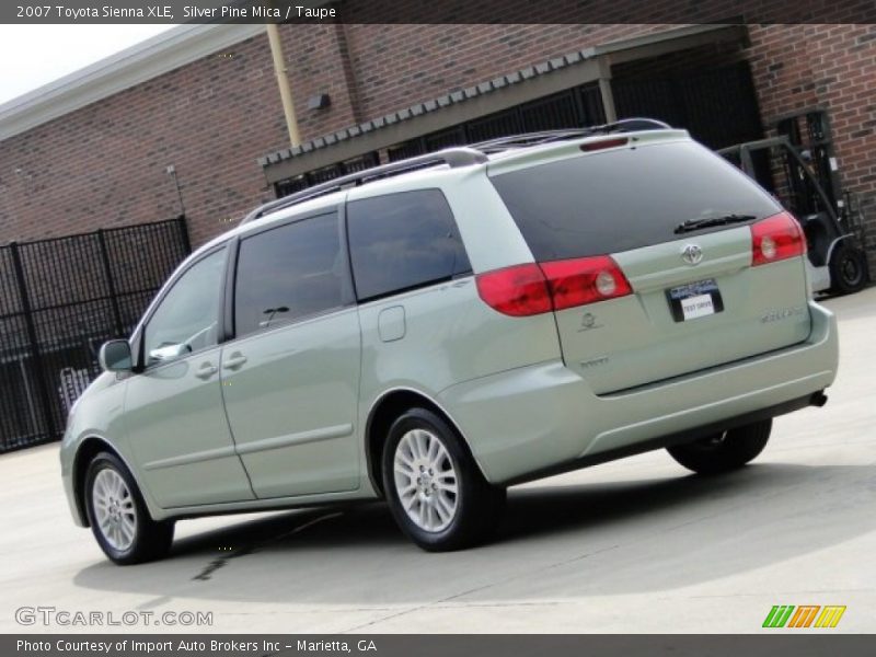 Silver Pine Mica / Taupe 2007 Toyota Sienna XLE