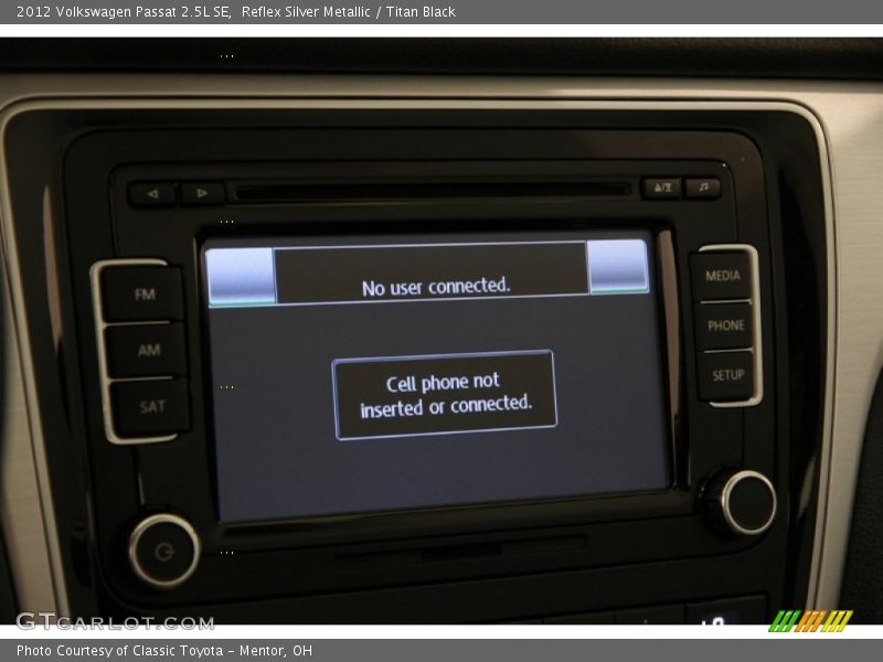 Reflex Silver Metallic / Titan Black 2012 Volkswagen Passat 2.5L SE