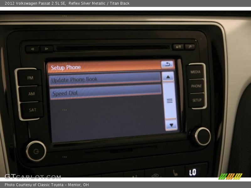 Reflex Silver Metallic / Titan Black 2012 Volkswagen Passat 2.5L SE