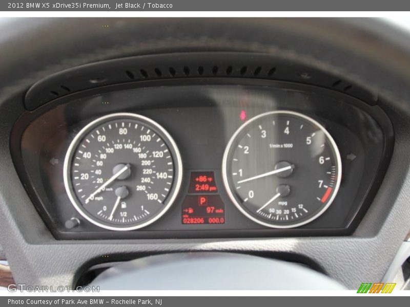 Jet Black / Tobacco 2012 BMW X5 xDrive35i Premium