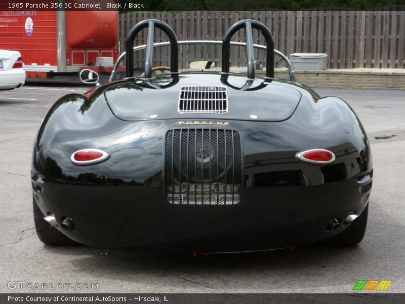 Black / Black 1965 Porsche 356 SC Cabriolet