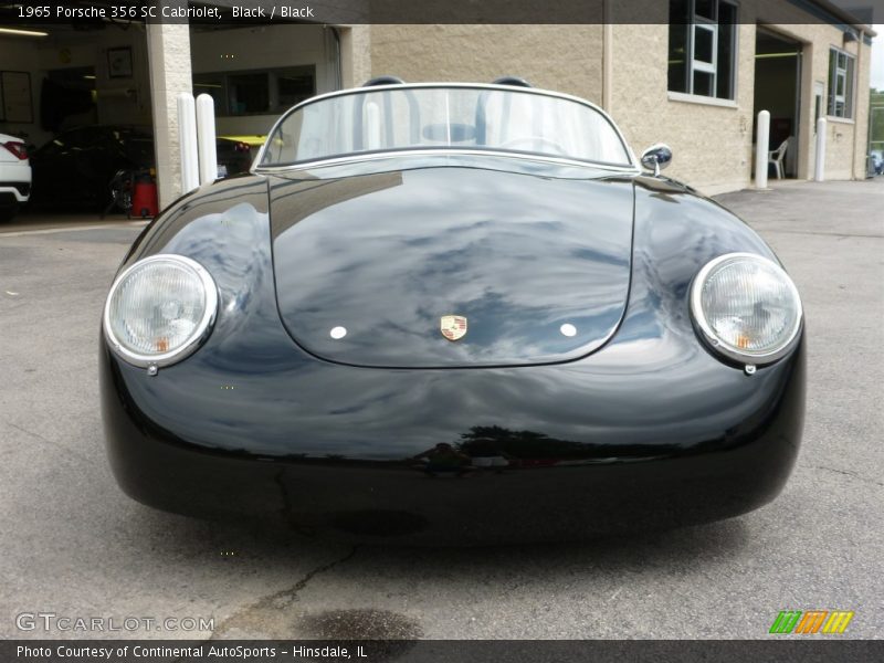 Black / Black 1965 Porsche 356 SC Cabriolet