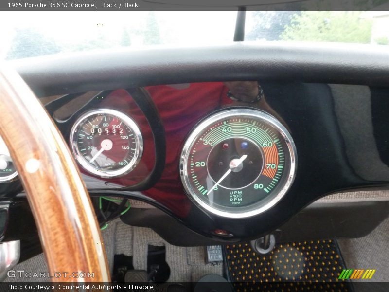 Black / Black 1965 Porsche 356 SC Cabriolet