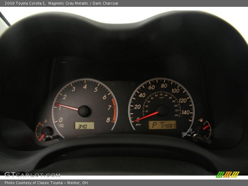 Magnetic Gray Metallic / Dark Charcoal 2009 Toyota Corolla S