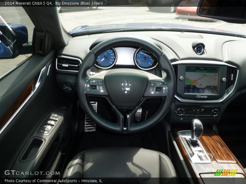 Blu Emozione (Blue) / Nero 2014 Maserati Ghibli S Q4