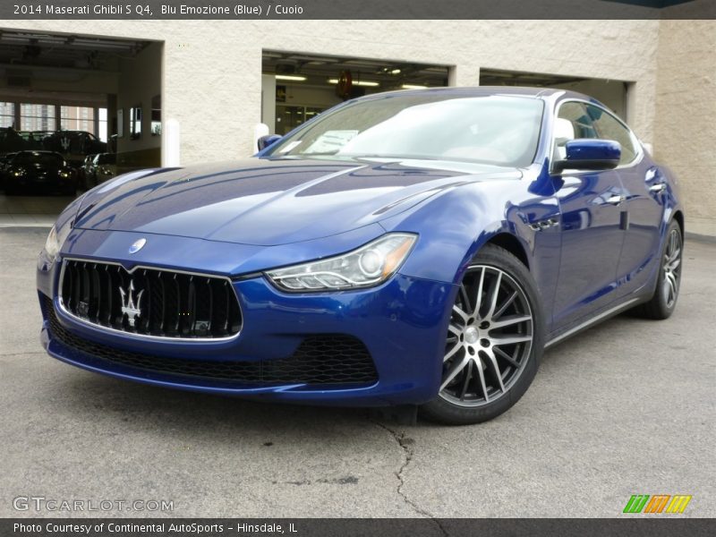 Blu Emozione (Blue) / Cuoio 2014 Maserati Ghibli S Q4
