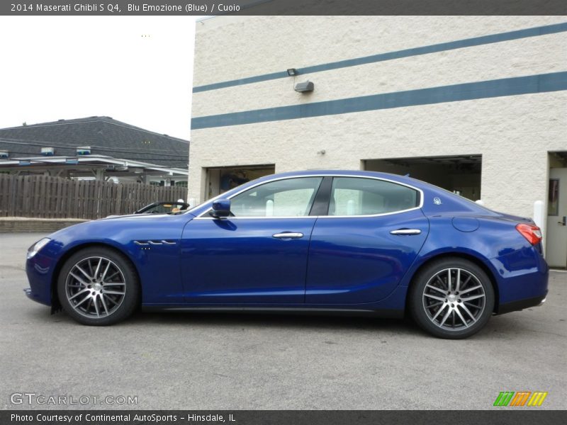 Blu Emozione (Blue) / Cuoio 2014 Maserati Ghibli S Q4