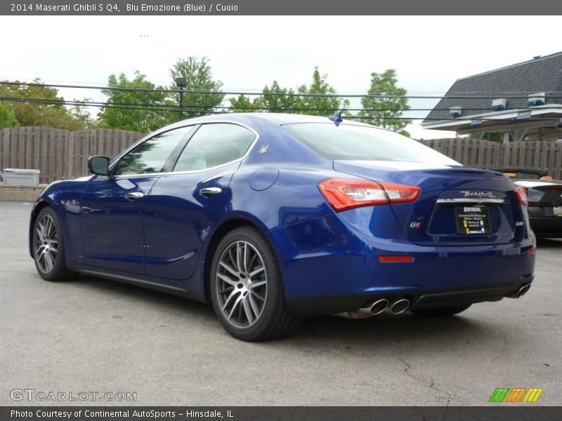 Blu Emozione (Blue) / Cuoio 2014 Maserati Ghibli S Q4