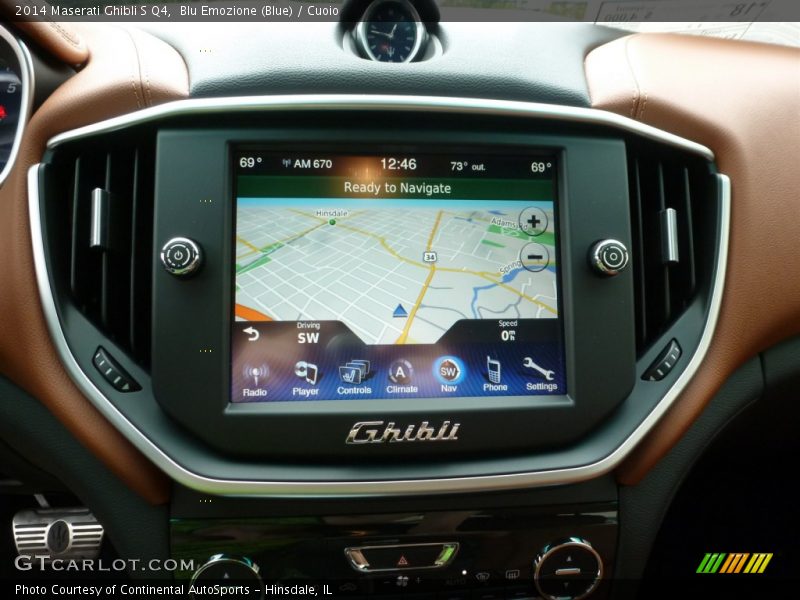 Blu Emozione (Blue) / Cuoio 2014 Maserati Ghibli S Q4