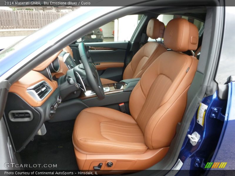 Front Seat of 2014 Ghibli 