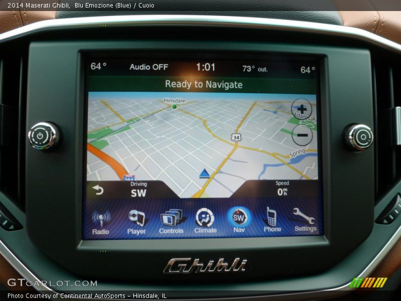 Navigation of 2014 Ghibli 