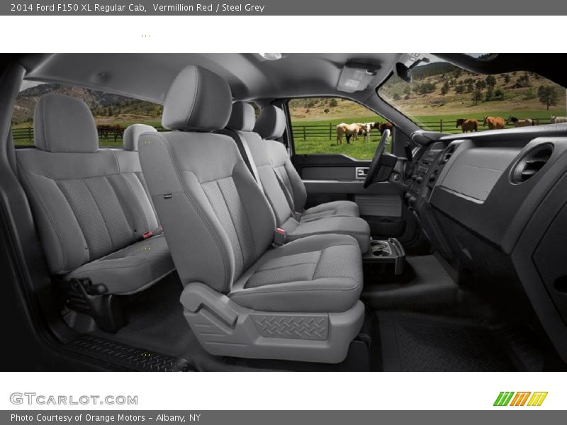 Vermillion Red / Steel Grey 2014 Ford F150 XL Regular Cab