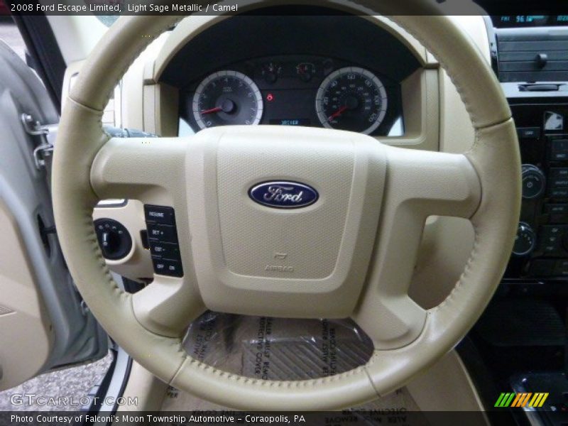 Light Sage Metallic / Camel 2008 Ford Escape Limited