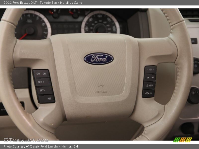 Tuxedo Black Metallic / Stone 2011 Ford Escape XLT