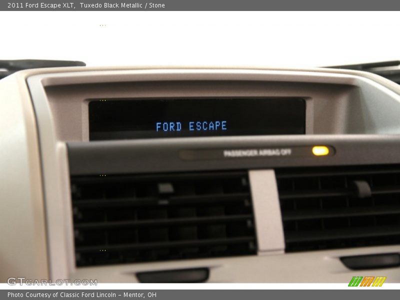 Tuxedo Black Metallic / Stone 2011 Ford Escape XLT
