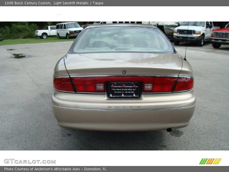 Light Sandrift Metallic / Taupe 1998 Buick Century Custom