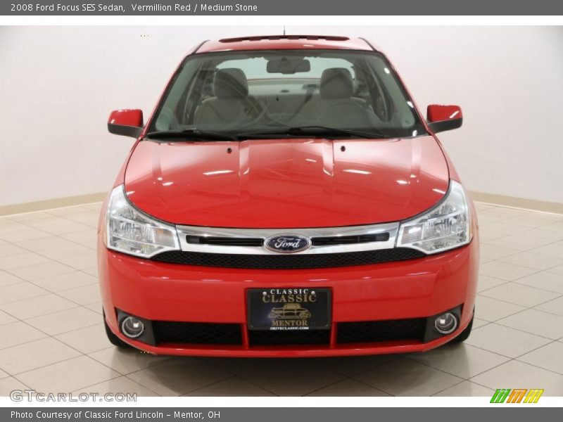 Vermillion Red / Medium Stone 2008 Ford Focus SES Sedan