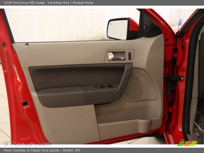 Vermillion Red / Medium Stone 2008 Ford Focus SES Sedan