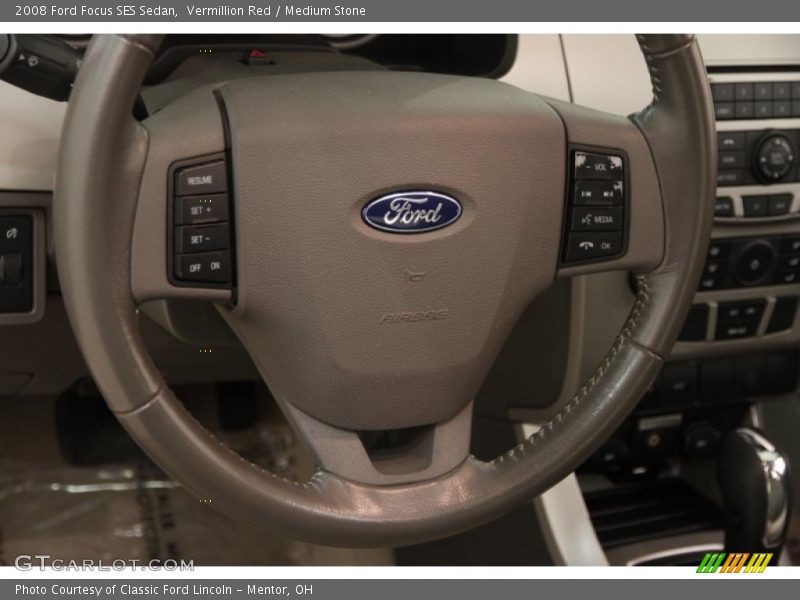 Vermillion Red / Medium Stone 2008 Ford Focus SES Sedan