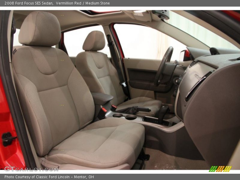 Vermillion Red / Medium Stone 2008 Ford Focus SES Sedan