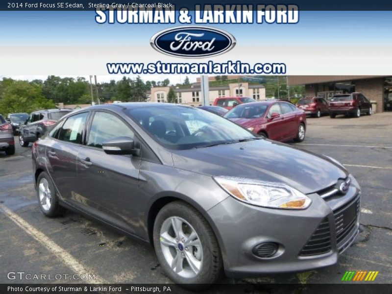 Sterling Gray / Charcoal Black 2014 Ford Focus SE Sedan