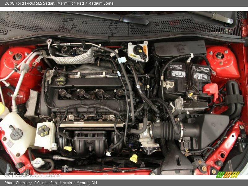 Vermillion Red / Medium Stone 2008 Ford Focus SES Sedan