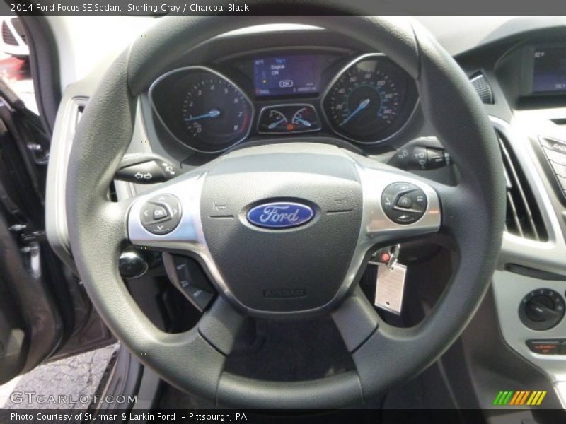Sterling Gray / Charcoal Black 2014 Ford Focus SE Sedan