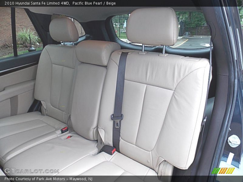 Pacific Blue Pearl / Beige 2010 Hyundai Santa Fe Limited 4WD