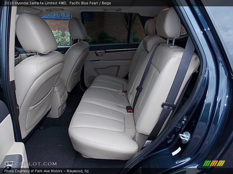 Pacific Blue Pearl / Beige 2010 Hyundai Santa Fe Limited 4WD